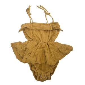 Numi Yellow Skirted Romper